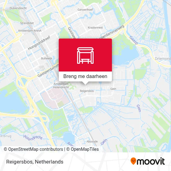 Reigersbos kaart