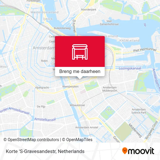Korte 'S-Gravesandestr kaart