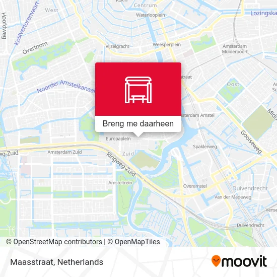 Maasstraat kaart