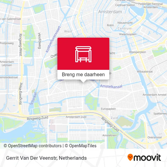 Gerrit Van Der Veenstr kaart
