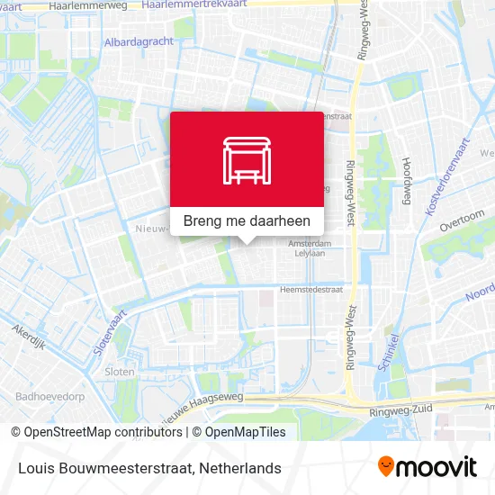 Louis Bouwmeesterstraat kaart