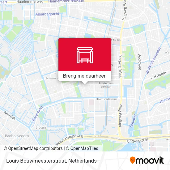 Louis Bouwmeesterstraat kaart