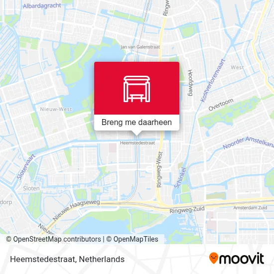 Heemstedestraat kaart