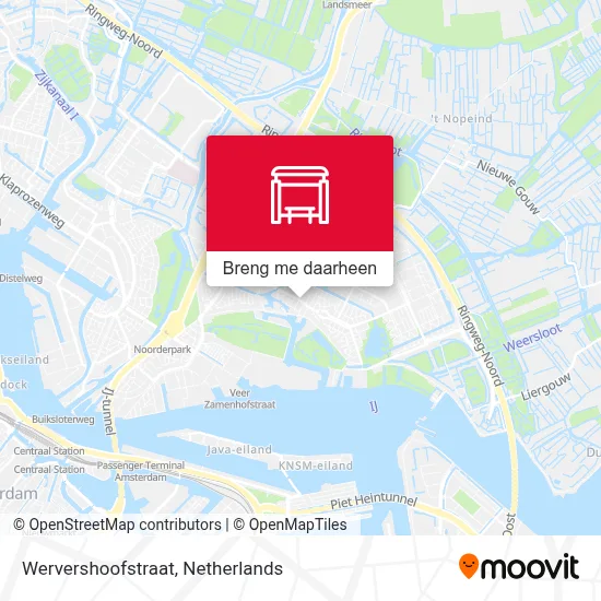 Wervershoofstraat kaart