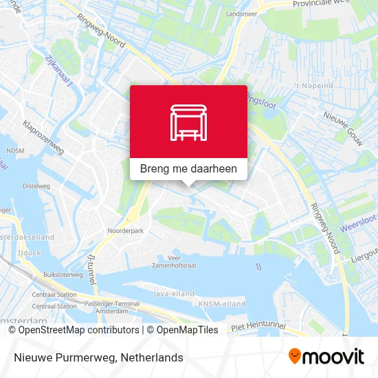 Nieuwe Purmerweg kaart