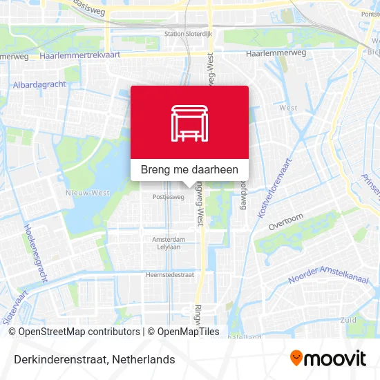 Derkinderenstraat kaart