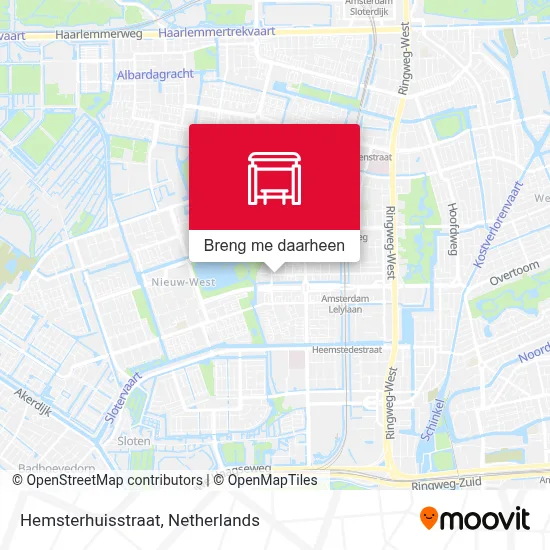 Hemsterhuisstraat kaart
