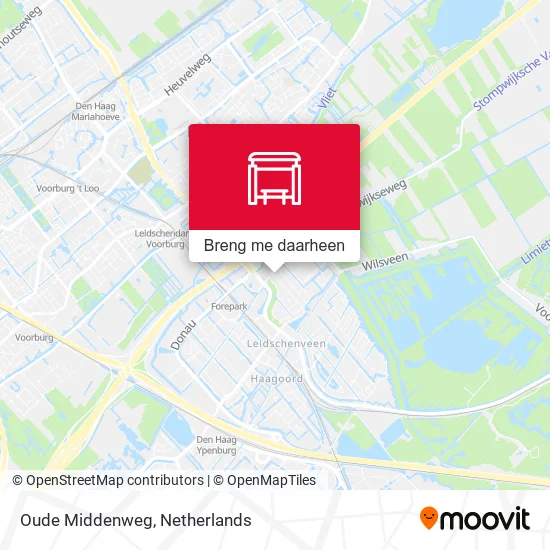 Oude Middenweg kaart