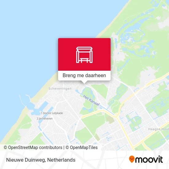 Nieuwe Duinweg kaart