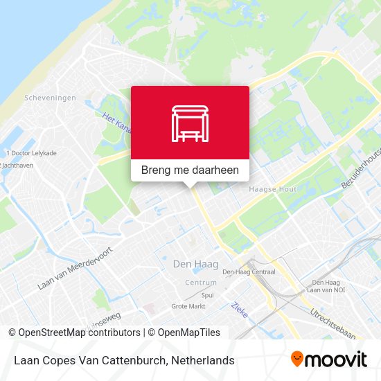 Laan Copes Van Cattenburch kaart