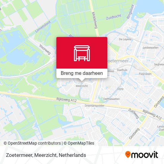 Zoetermeer, Meerzicht kaart