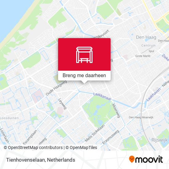 Tienhovenselaan kaart