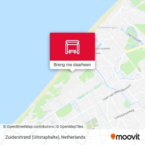 Zuiderstrand (Uitstaphalte) kaart