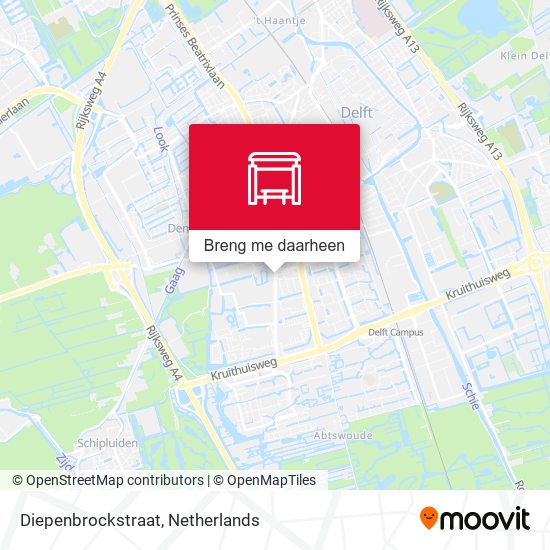 Diepenbrockstraat kaart