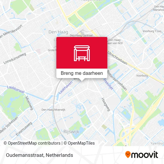 Oudemansstraat kaart