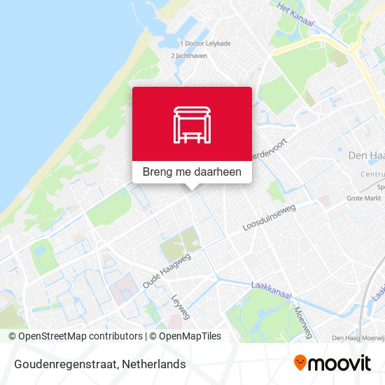 Goudenregenstraat kaart