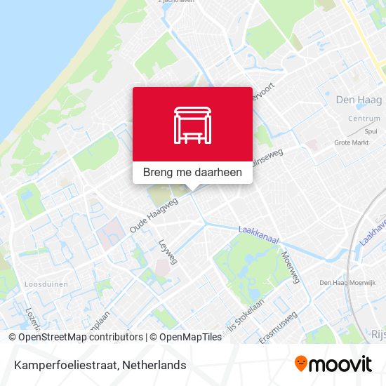 Kamperfoeliestraat kaart