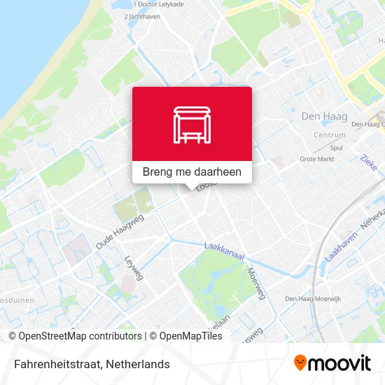 Fahrenheitstraat kaart