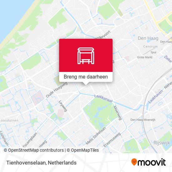 Tienhovenselaan kaart