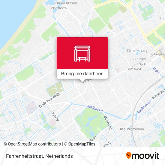 Fahrenheitstraat kaart