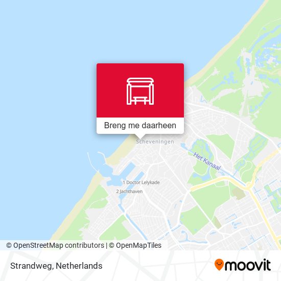 Strandweg kaart