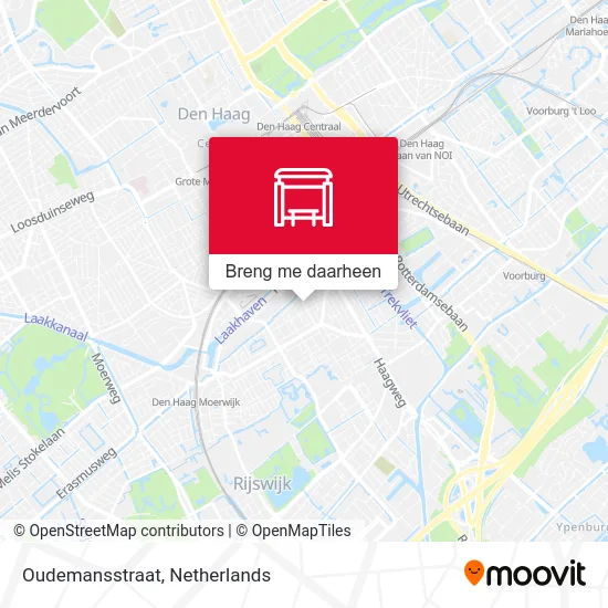 Oudemansstraat kaart