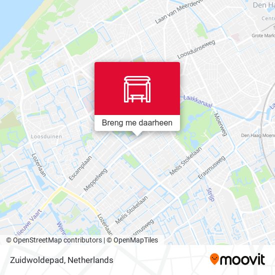 Zuidwoldepad kaart