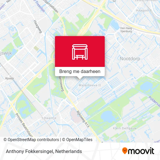 Anthony Fokkersingel kaart