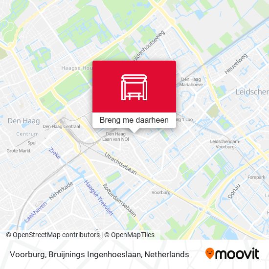 Voorburg, Bruijnings Ingenhoeslaan kaart