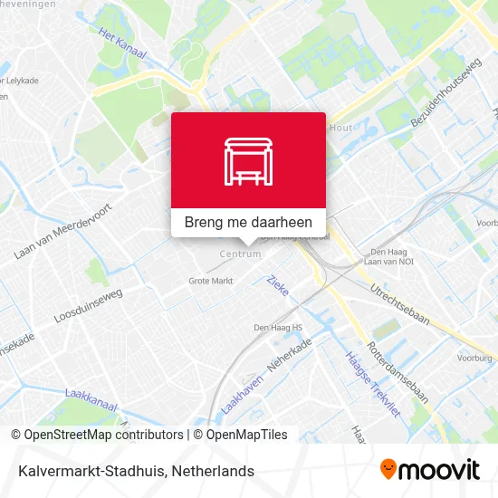 Kalvermarkt-Stadhuis kaart