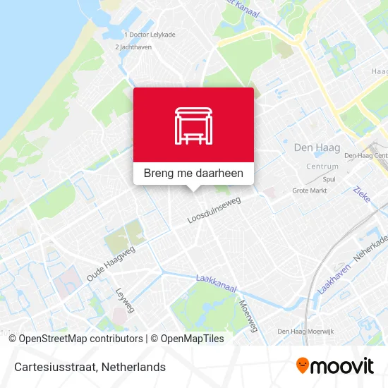 Cartesiusstraat kaart