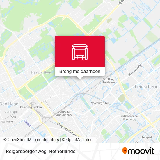 Reigersbergenweg kaart