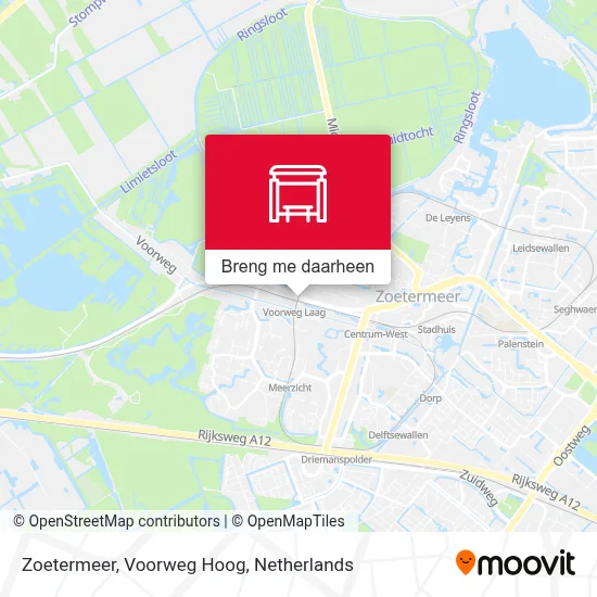 Zoetermeer, Voorweg Hoog kaart