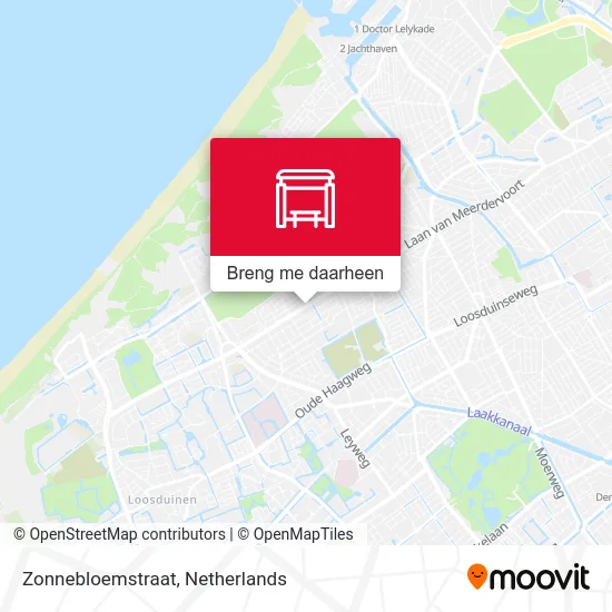 Zonnebloemstraat kaart
