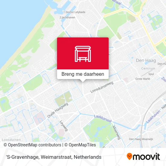 'S-Gravenhage, Weimarstraat kaart