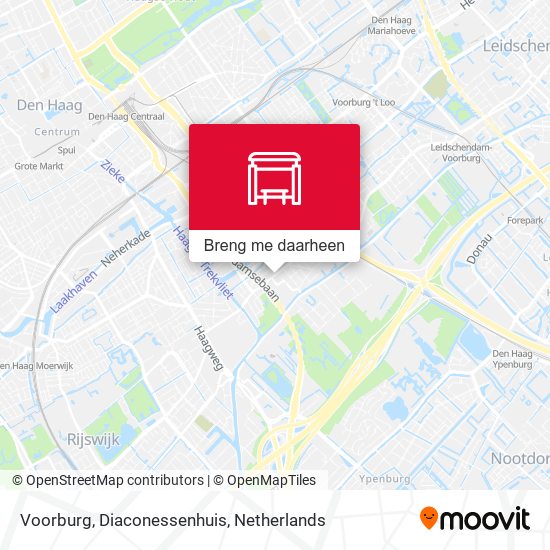 Voorburg, Diaconessenhuis kaart