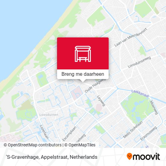 'S-Gravenhage, Appelstraat kaart