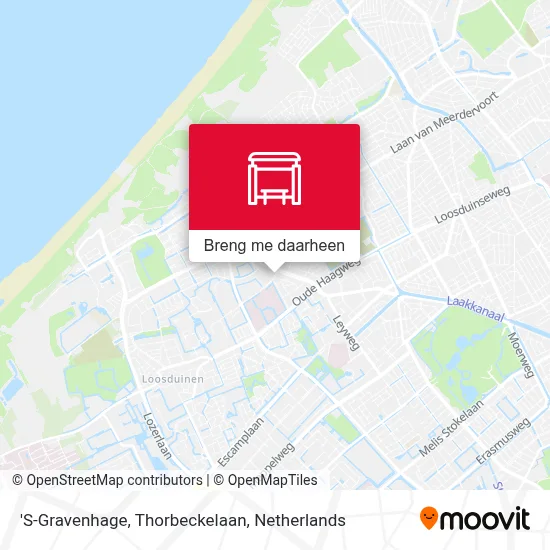 'S-Gravenhage, Thorbeckelaan kaart