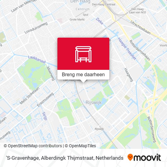 'S-Gravenhage, Alberdingk Thijmstraat kaart