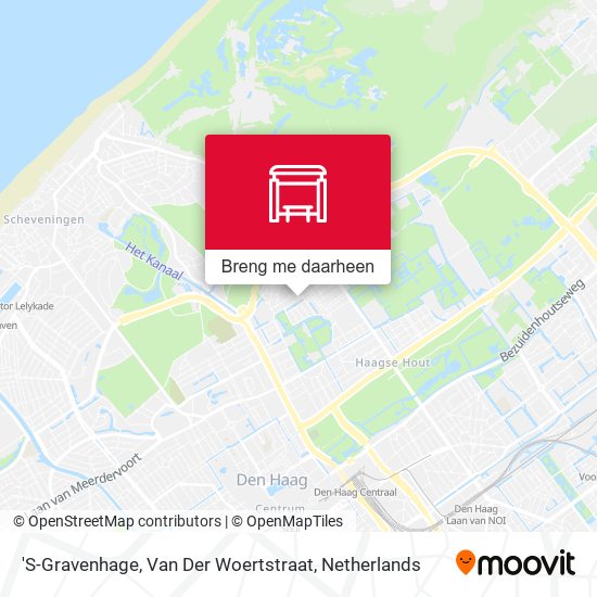 'S-Gravenhage, Van Der Woertstraat kaart
