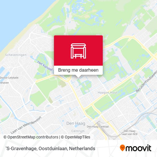 'S-Gravenhage, Oostduinlaan kaart