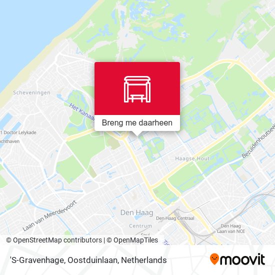 'S-Gravenhage, Oostduinlaan kaart