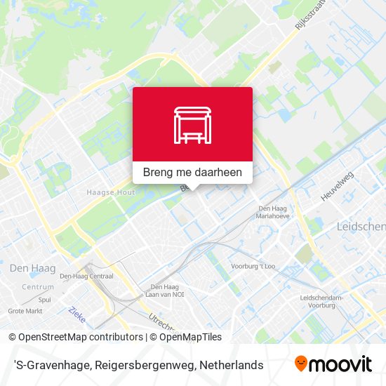 'S-Gravenhage, Reigersbergenweg kaart