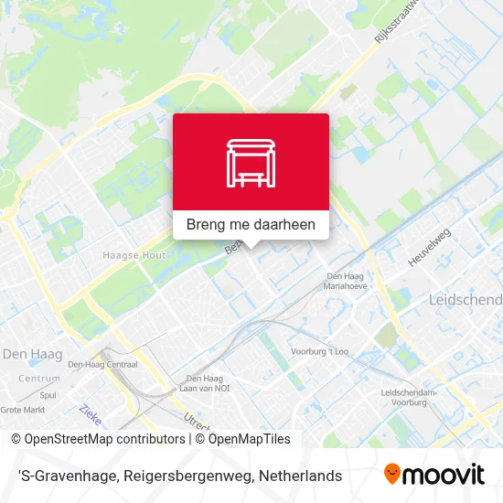 'S-Gravenhage, Reigersbergenweg kaart