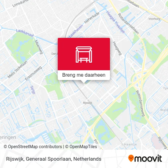 Rijswijk, Generaal Spoorlaan kaart