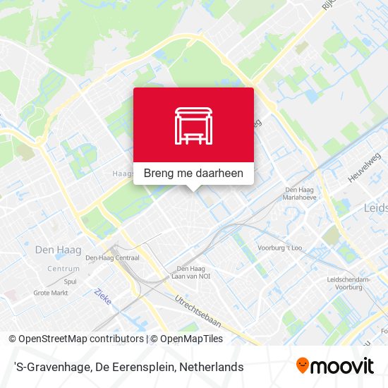 'S-Gravenhage, De Eerensplein kaart