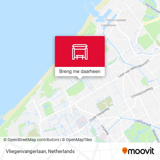 Vliegenvangerlaan kaart