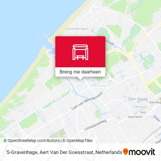 'S-Gravenhage, Aert Van Der Goesstraat kaart