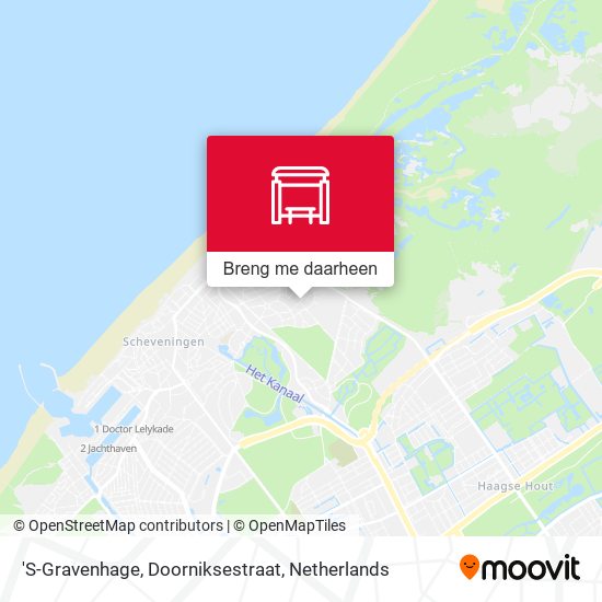 'S-Gravenhage, Doorniksestraat kaart