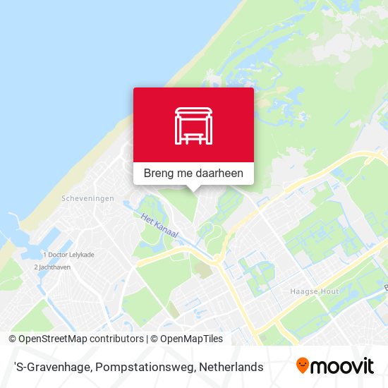 'S-Gravenhage, Pompstationsweg kaart